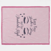 Houd uw Lashes lang en hoge standaarden Fleece Deken (Voorkant (Horizontaal))
