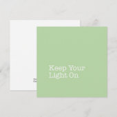 Houd uw licht op de briefkaart (Voorkant / Achterkant)