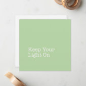 Houd uw licht op de briefkaart (Voorkant / Achterkant in situ)