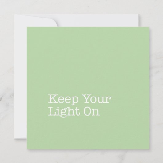 Houd uw licht op de briefkaart (Voorkant)