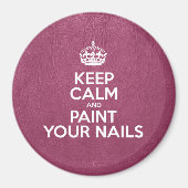 Houd uw nagels kalm en verf, roze leder magneet (Voorkant)