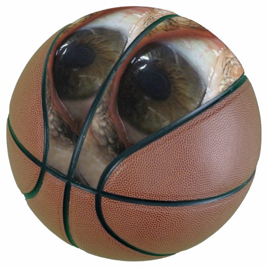 Houd uw ogen op Basketball Basketbal (Schuin)
