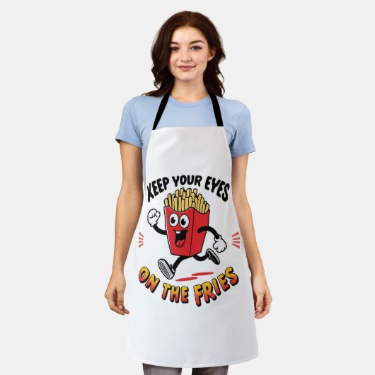 Houd uw ogen op de vingers schort (Gedragen)