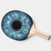 Houd uw ogen op de zwarte EYEBALL-pingpongpeddel Tafeltennisbatje (Zijkant)