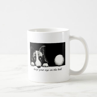 Houd uw oog op de bal koffiemok