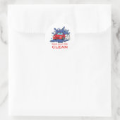 HOUD UW RIDLEAN RONDE STICKER (Tas)