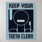 Houd Uw Schone Tanden - WPA Poster (Voorkant)