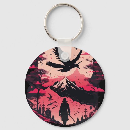 Houd uw sleutels veilig met Samurai-Sleutelhanger Sleutelhanger (Voorkant)