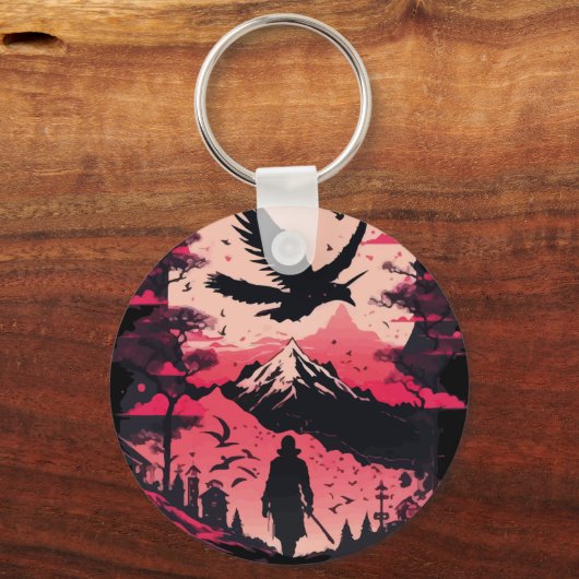 Houd uw sleutels veilig met Samurai-Sleutelhanger Sleutelhanger (Achterkant)