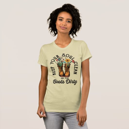 Houd uw soep schoon en uw Boots strak grafisch T-shirt (Voorkant volledig)
