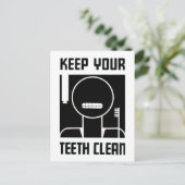 Houd uw tanden schoon briefkaart (Staand voorkant)