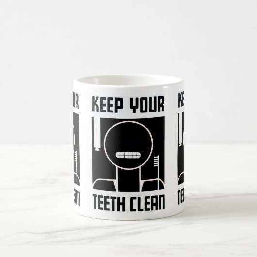 Houd uw tanden schoon koffiemok (Center)