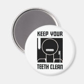 Houd uw tanden schoon magneet (Voorkant / Achterkant)