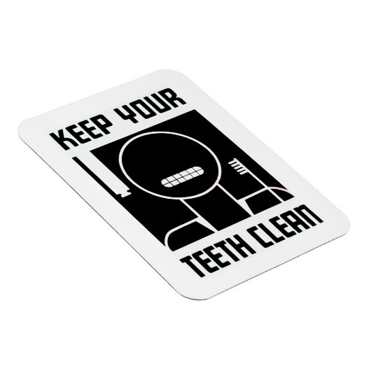 Houd uw tanden schoon magneet (Rechterzijde)