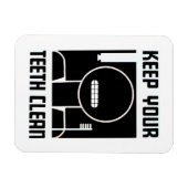 Houd uw tanden schoon magneet (Horizontaal)