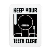 Houd uw tanden schoon magneet (Verticaal)