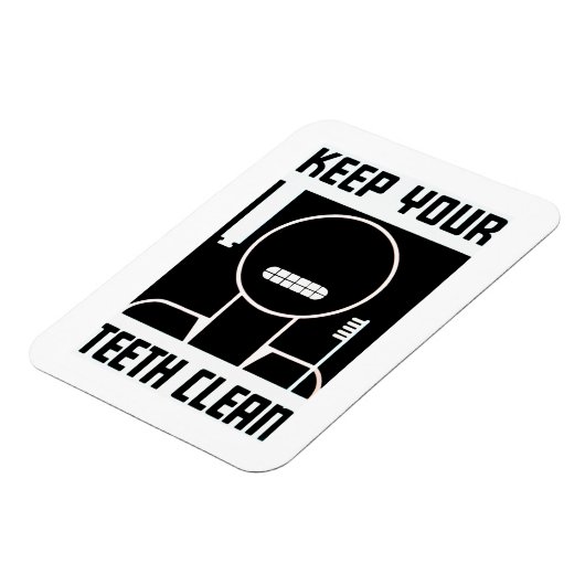 Houd uw tanden schoon magneet (Linkerzijde)