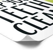 Houd uw tanden schoon poster (Hoek)
