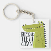 Houd uw tanden schoon sleutelhanger (Voorkant)