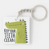Houd uw tanden schoon sleutelhanger (Achterkant)