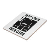 Houd uw tanden schoon tegeltje (Zijkant)