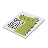 Houd uw tanden schoon tegeltje (Zijkant)
