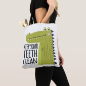Houd uw tanden schoon tote bag (Dichtbij)