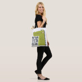 Houd uw tanden schoon tote bag (Op model)