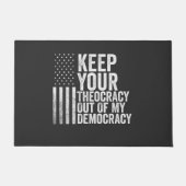 Houd uw theocratie buiten mijn democratie Harris Deurmat (Voorkant)