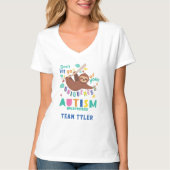 Houd uw unieke Autisme-bewustmakingssleuf vast T-shirt (Voorkant)