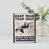 Houd uw val dicht briefkaart (Staand voorkant)