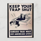 Houd uw val dicht briefkaart (Voorkant)