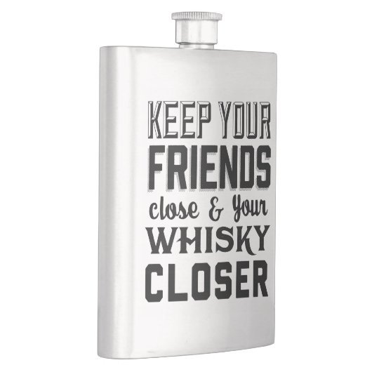 Houd uw vrienden dicht heupfles (Rechts)