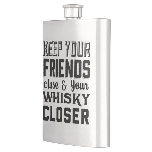 Houd uw vrienden dicht heupfles (Links)