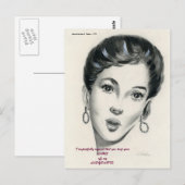 Houd uw WETTEN van mijn briefkaart LADYPARTS (Voorkant / Achterkant)