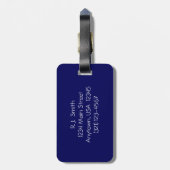 Houd vaak kalm en cruise, aangepast bagagelabel (Achterkant verticaal)