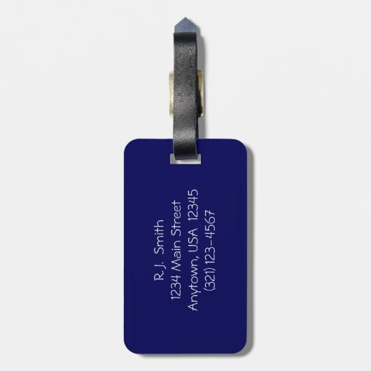 Houd vaak kalm en cruise, aangepast bagagelabel (Achterkant verticaal)