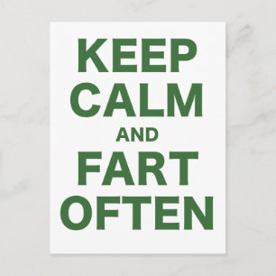 Houd vaak Kalm en Fart Briefkaart
