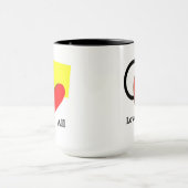 Houd van alle vormen en kleuren Mok (Midden)