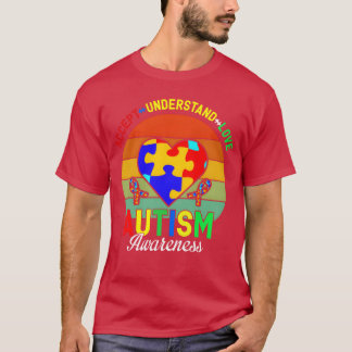 Houd van Autisme Bewustzijn familie T-shirt
