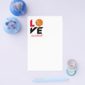 Houd van basketbal flyer (Enkel)