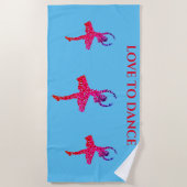 HOUD VAN DANS-badhanddoek. Strandlaken (Voorkant)