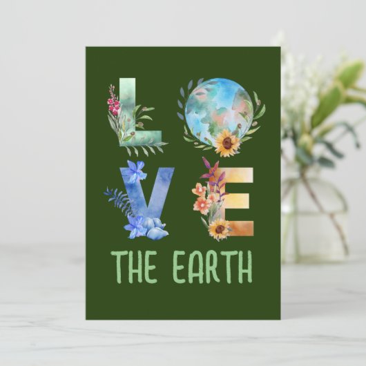 HOUD VAN DE AARDE KAART (Staand voorkant)