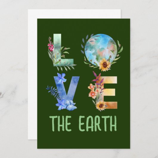 HOUD VAN DE AARDE KAART (Voorkant / Achterkant)