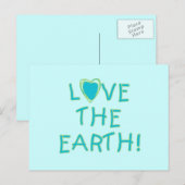 Houd van de Aarde Milieu Briefkaart (Voorkant / Achterkant)
