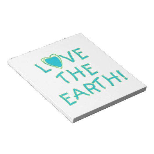 Houd van de Aarde Milieu Notitieblok (Schuin)