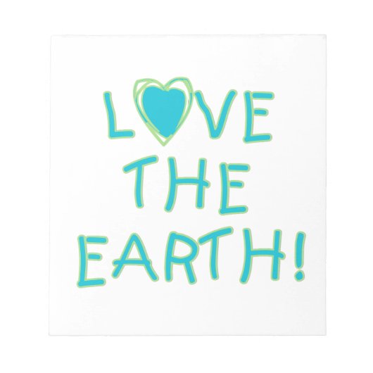 Houd van de Aarde Milieu Notitieblok (Voorkant)