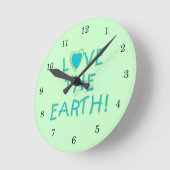Houd van de Aarde Milieu Ronde Klok (Hoek)