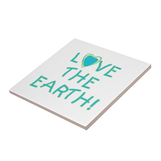 Houd van de Aarde Milieu Tegeltje (Zijkant)