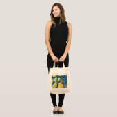 Houd van de aarde, stoffen boodschappentas tote bag (Voorkant (model))